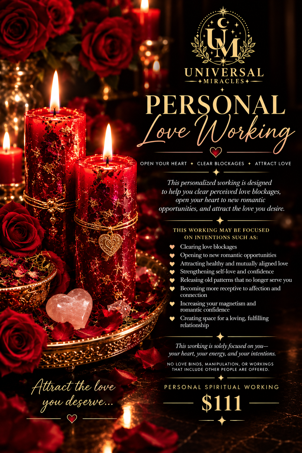 Personal Love Working